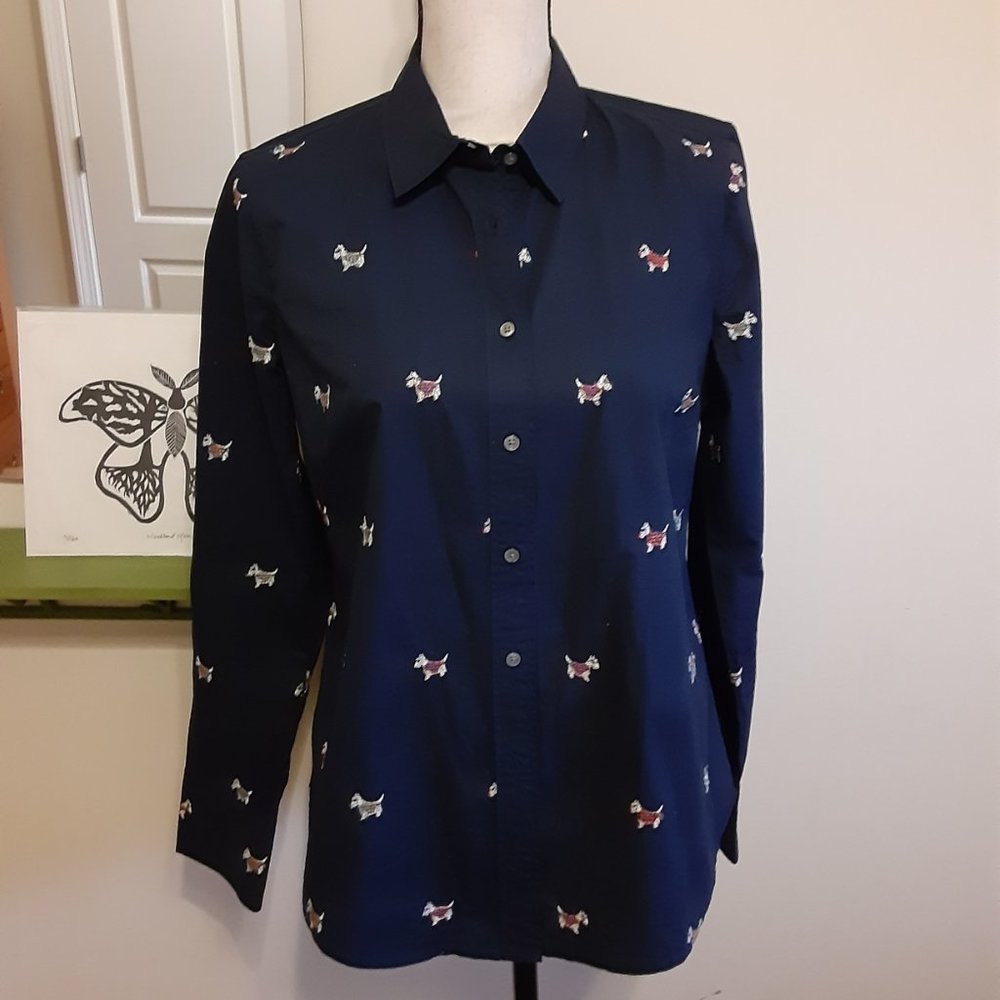 Attn Crazy Dog Ladies! J Crew Scottie Shirt